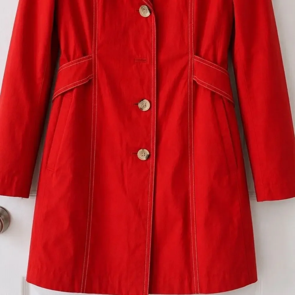 Vintage Michael Michael Kors Red Trench Coat Jacket